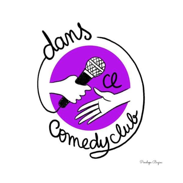 Dans ce comedy club : logo de la charte des comedy clubs